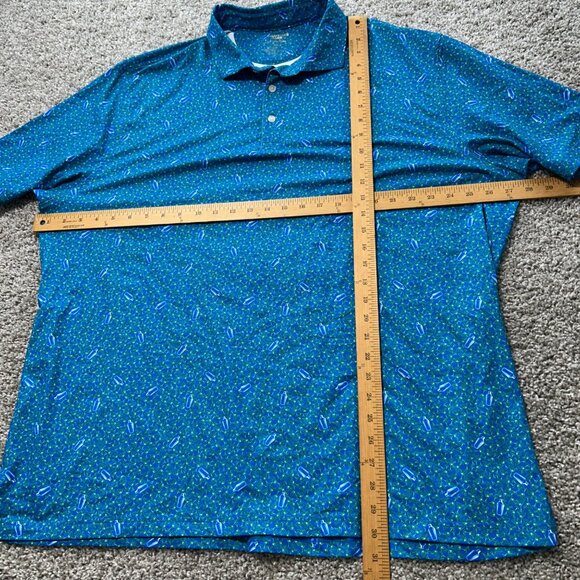 Hart Schaffner Marx Mens XXL Polo Shirt Martini Cocktail Print - Picture 6 of 8